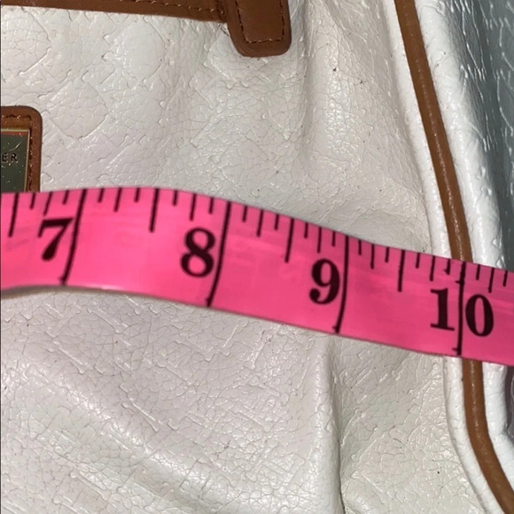 Tommy Hilfiger white tan leather tote-bag - Picture 7 of 14